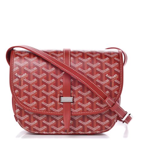 goyard red messenger bag